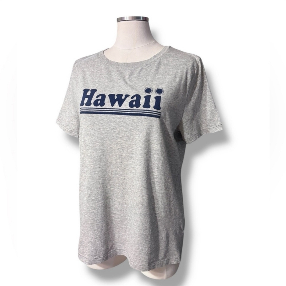 J. CREW Grey Classic Fit Hawaii Graphic Shirt